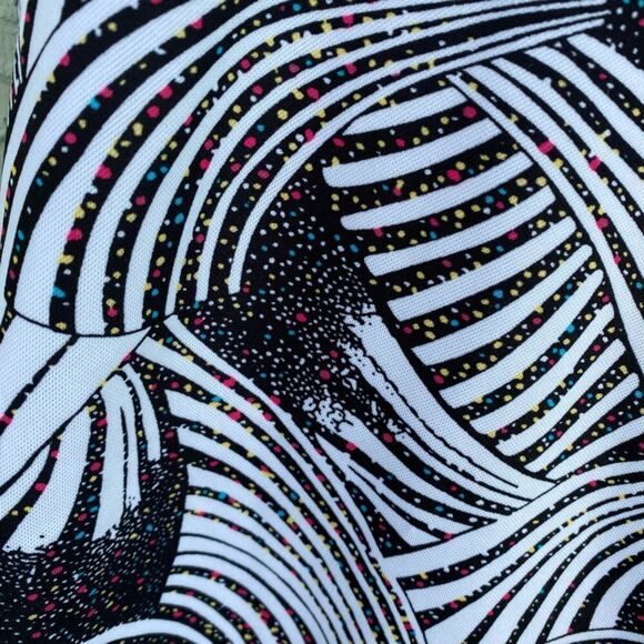 Monterey Club Size M Black & White With Tiny Colorful Polka Dots Golf Skirt - Picture 4 of 7